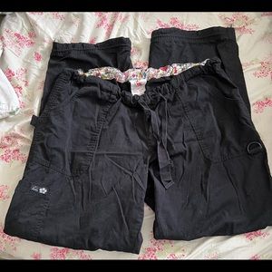 Koi XL black cargo scrub pants. I have various colors that I will add.